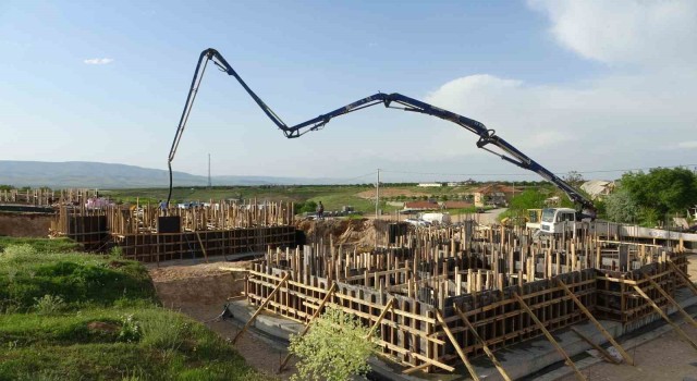 Deprem bölgesi Malatyada köy evleri yükseliyor