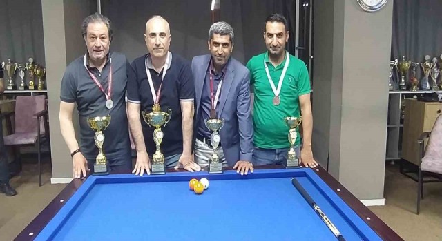 Diyarbakırda 3 bant bilardo turnuvası düzenlendi