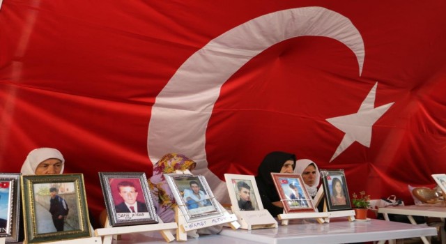 Diyarbakırda evlat nöbetindeki anne, Anneler Gününde evladının teslim olduğu haberini aldı