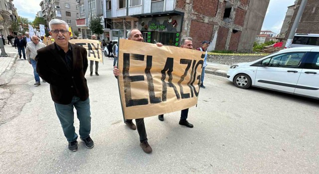 Elazığa işçiler depremden etkilenen şehirlerin adıyla yürüdü