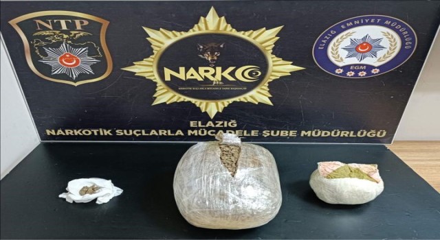 Elazığda uyuşturucuyla mücadele: 3 tutuklama