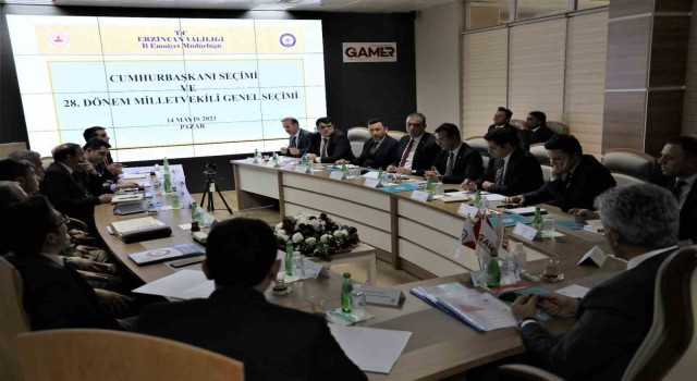 Erzincanda Seçim Güvenliği Toplantısı yapıldı
