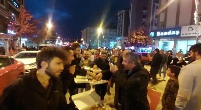 Erzurumda Erdoğan sevinci