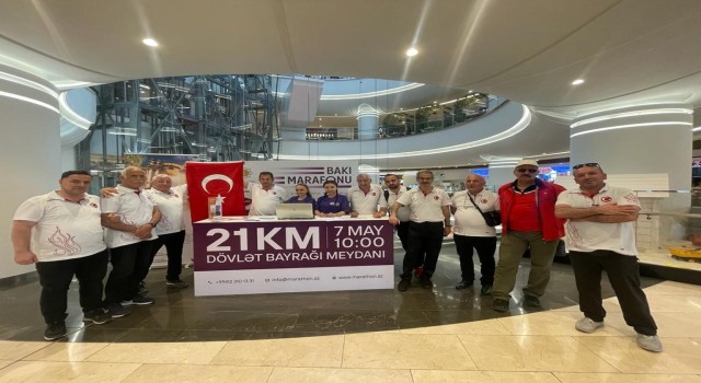 Erzurumlu maratoncular Baküde koştu