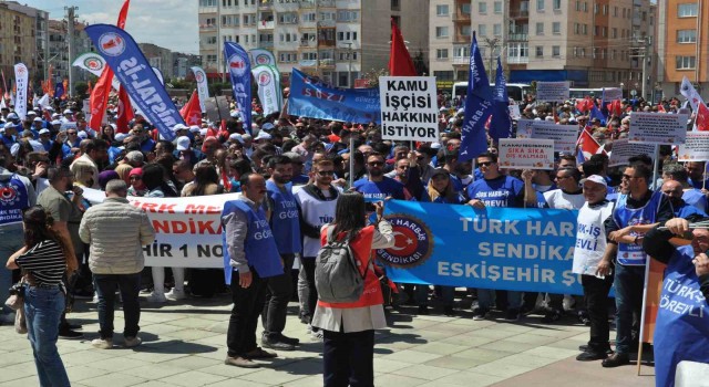Eskişehirde 1 Mayıs coşkuyla kutlandı