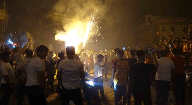 Galatasarayın şampiyonluğu Adıyamanda coşkuyla kutlandı