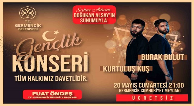 Germencikte 19 Mayısa özel gençlik festivali