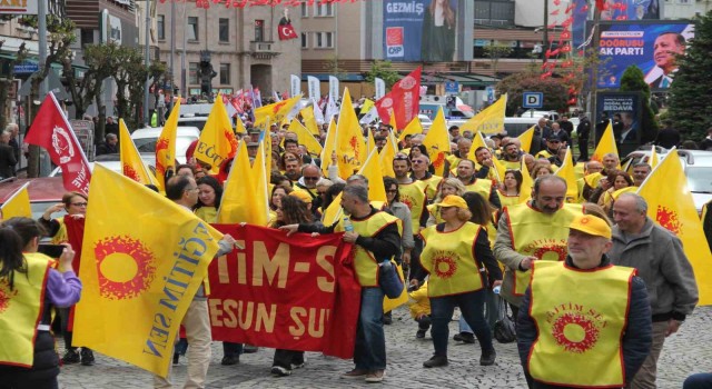 Giresunda 1 Mayıs kutlaması