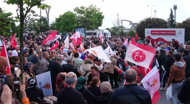 Giresunda, “Giresun karşılamalı” seçim sevinci