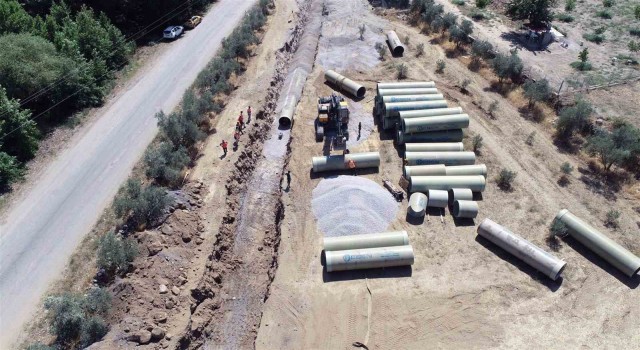 Girme Sulama inşaatının yüzde 65i tamamlandı
