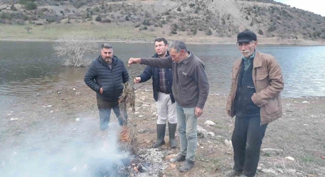 Göletlere kaçak avcılık baskını