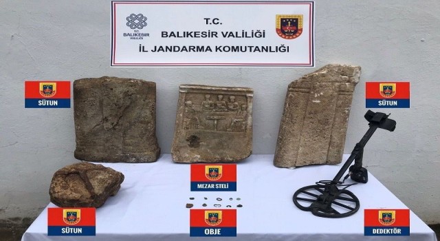 Gönende tarihi eser operasyonu