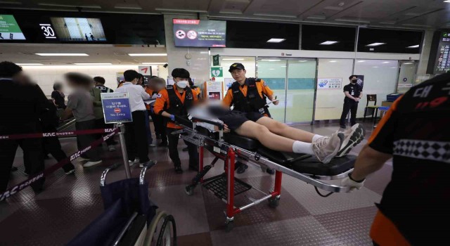 Güney Korede uçuş sırasında kapıyı açan yolcu gözaltına alındı