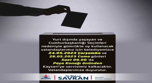 Gurbetçi seçmenlere ulaşım desteği