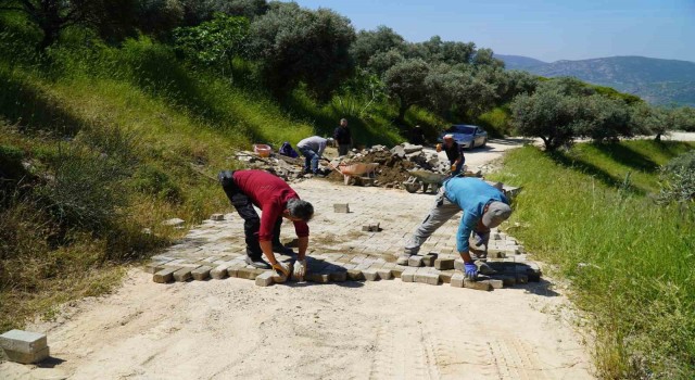 Halk ve belediye el ele verdi, üreticiler imeceyle yola kavuştu