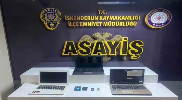Hatayda bilgisayar hırsızı tutuklandı