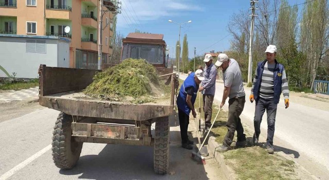 Hisarcıkta yabani ot temizliği