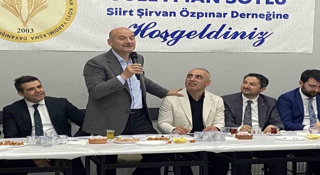 İçişleri Bakanı Soylu: Bu ülkede Tayyip Erdoğan sadece altyapı yatırımı yapmadı, Tayyip Erdoğan doğu ile batıyı barıştırdı”