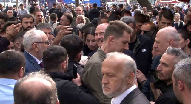 İçişleri Bakanı Süleyman Soylu, Kapalı Çarşıda coşkuyla karşılandı