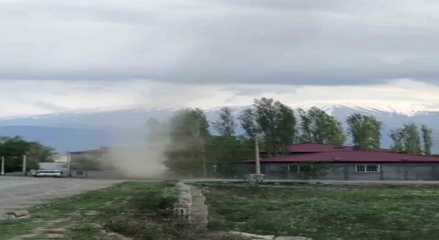 Iğdırda aniden oluşan hortum korkuttu
