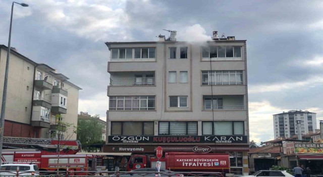 İkamette çıkan yangın söndürüldü
