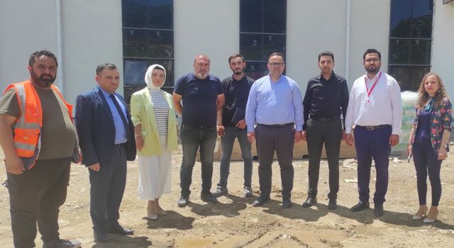 İl Sağlık Müdürü, hastane inşaatında incelemelerde bulundu