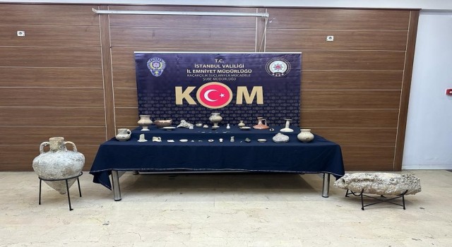 İstanbulda 82 adet tarihi eser ele geçirildi