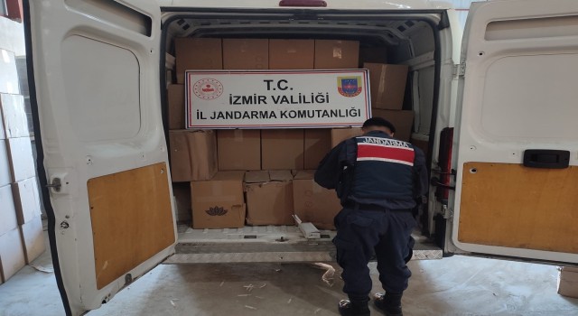 İzmirde 34 milyon 740 bin kaçak makaron ele geçirildi