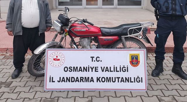 Jandarma, motosiklet hırsızlığı şüphelisini yakaladı