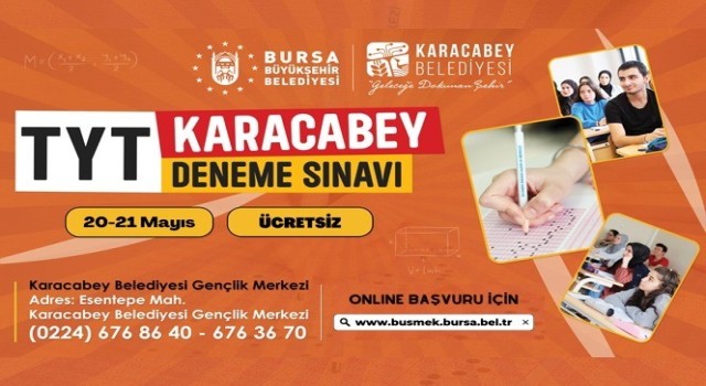 Karacabeyde gerçeğe yakın TYT provası