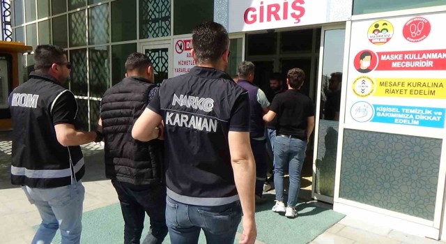 Karamanda uyuşturucudan gözaltına alınan 2 kişi tutuklandı