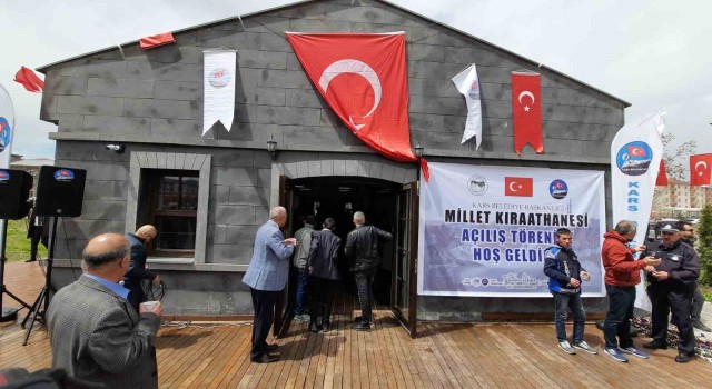 Karsta Millet Kıraathanesi açıldı