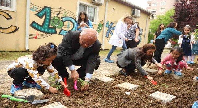 Kartalda Minik eller toprakla buluştu