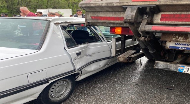 Kavakta trafik kazası: 1 yaralı