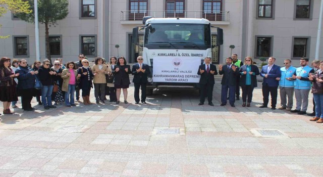 Kırklareliden deprem bölgesine yardım