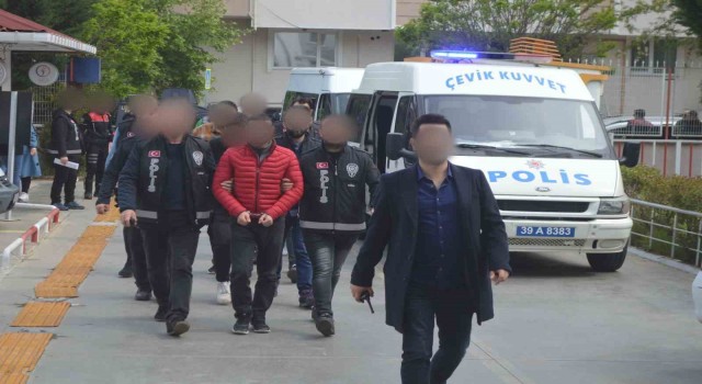 Kırklarelinde silahlı kavgada gözaltına alınan 17 şüpheliden 5i tutuklandı