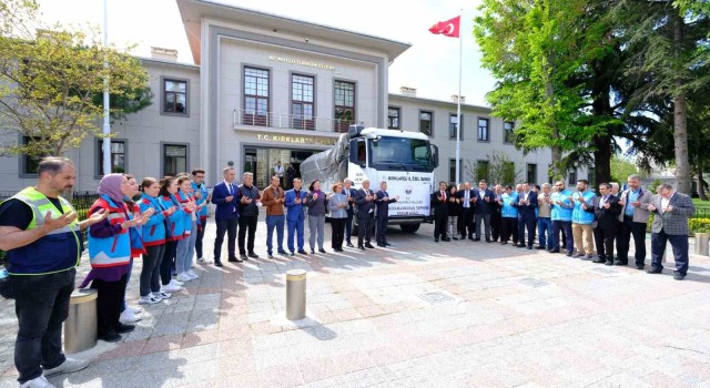Kırklarelinden deprem bölgesine yardımlar sürüyor