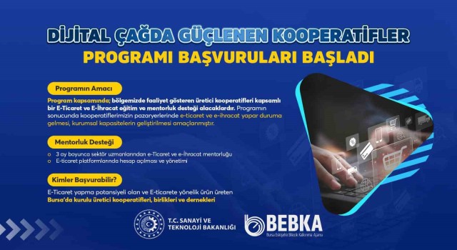Kooperatifler, BEBKAnın e-ticaret programıyla büyüyecek