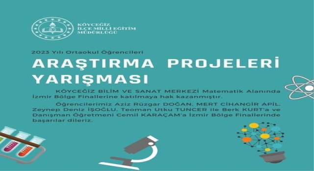 Köyceğiz Bilim ve Sanat Merkezinin projeleri bölge finaline katılacak
