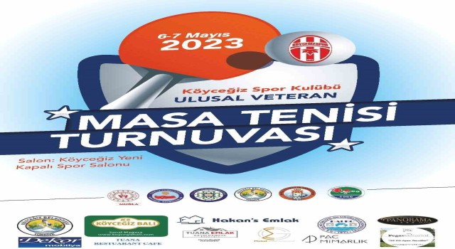 Köyceğizde Veteran Masa Tenisi Turnuvası başlıyor