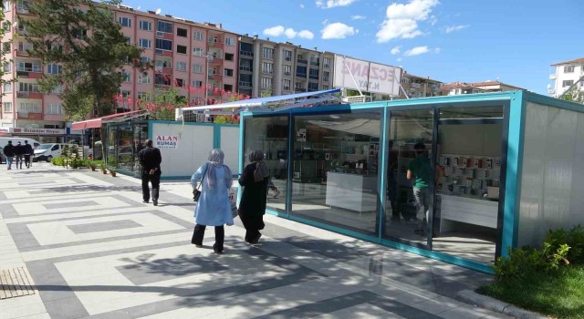 Malatyada konteyner çarşılar hizmet vermeye başladı
