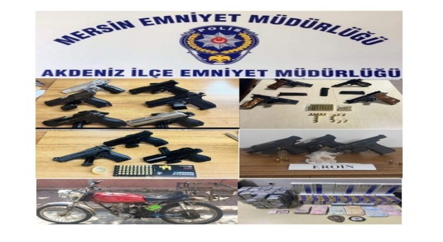 Mersinde çeşitli suçlardan yakalanan 84 şüpheli tutuklandı