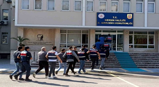 Mersinde suç örgütüne operasyon: 18 gözaltı