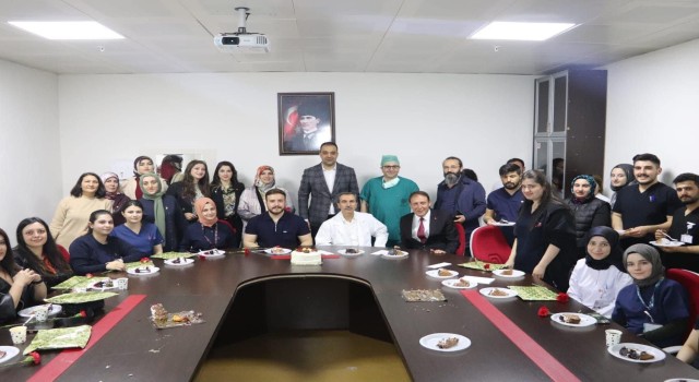 MHP Erzurum Milletvekili Adayı M. Hanifi Macit, Araştırma Hastanesindeydi