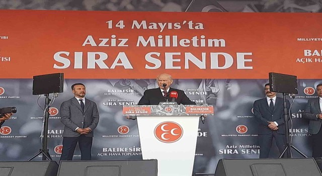 MHP lideri Bahçeli, Balıkesirde vatandaşlara hitap etti