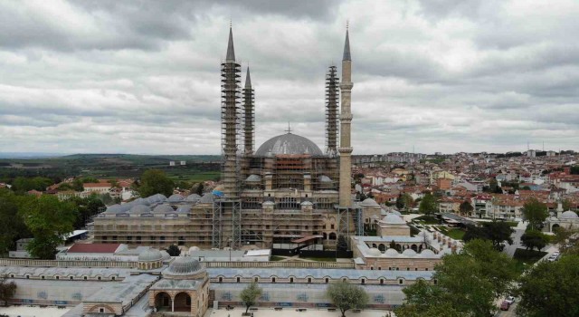 Mimar Sinanın ustalık eseri Selimiye Camii, yıl sonunda modern görünüme kavuşacak