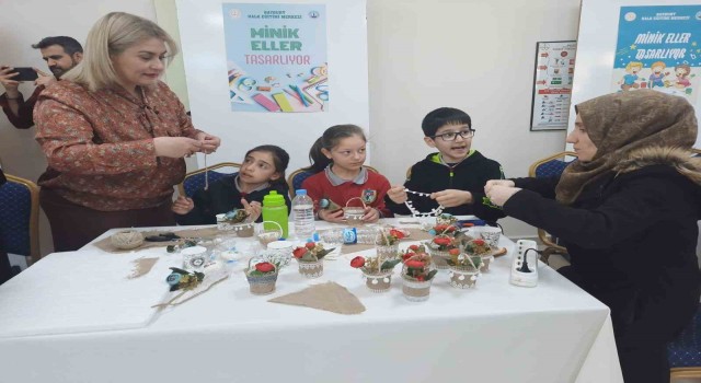 “Minik Ellerde Hayat Bulan Objeler” Halk Eğitimi Merkezinde sergilendi