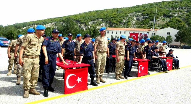 Muğlada engelli bireyler asker oldu, aileleri gururlandı