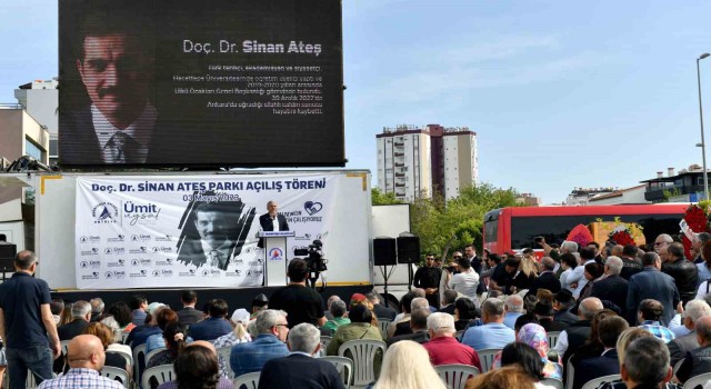 Muratpaşada Doç. Dr. Sinan Ateş Parkı açıldı