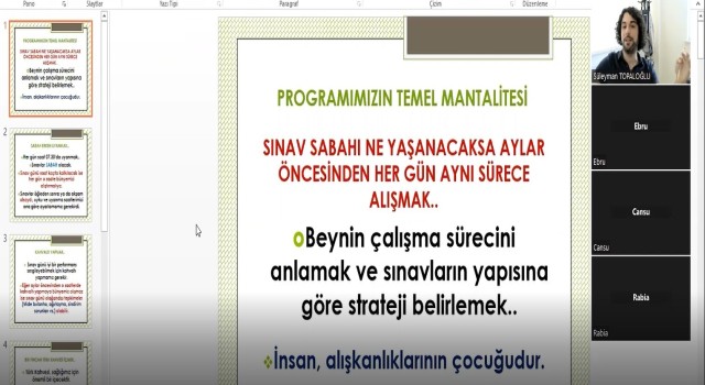 NEVÜden online bilgilendirme